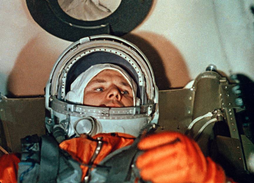 On April 12, 1961, Yuri Gagarin flew around the Earth